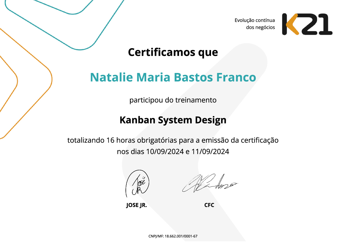 Certificado K21